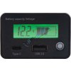 Indikátor baterie 8-30V s USB/USB-C zásuvkou (34598)