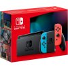 Nintendo Switch konzola s neónovo modrým a červeným Joy-Con