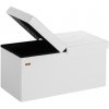 ZahradnyNabytok.org - Úložná lavica s výklopným vekom 76x38x38 cm - biela
