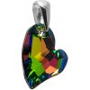 iŠPERKY Strieborný prívesok srdiečko swarovski ID|108335