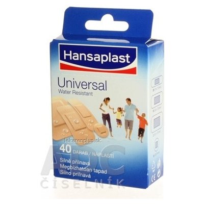 Hansaplast Universal Water resistant vodeodolná náplasť 1x40 ks