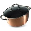 Hrniec MagicHome Copper Line, 24 cm, 4,0 lit, s pokrievkou