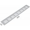 MP - Vetracia mriežka 60 x 1000 mm STM - strieborná matná (F1) 60 mm 1000 mm – cena za ks