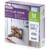 Dvierka pre psov a mačky Nobleza SilentFlap M biele 19,0x19,8cm
