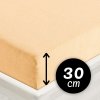 Froté napínacie prestieradlo na vysoký matrac FR-004 Marhuľové 140 x 200 - výška 30 cm