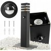 BERGE Záhradná lampa Malibu - ME0021 - E27 - 60 cm - čierna - pohybové čidlo