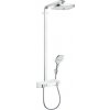 Sprchový systém Hansgrohe Raindance Select E na stěnu s termostatickou batériou biela/chróm 27283400