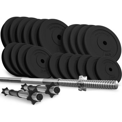 PHYSIONIC Vzpieračský set so závažím,hviezdicové zámky 108 kg