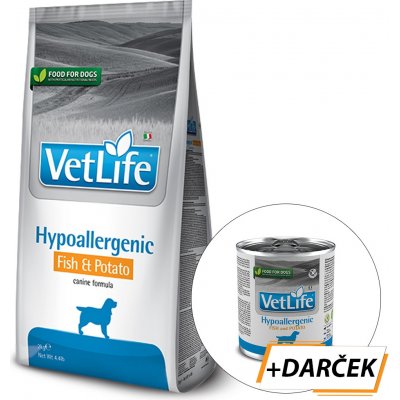 Farmina Vet Life dog hypoallergenic, fish & potato 2 kg + 300 g konzerva zadarmo