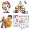 MULTISTORE Magnetické kocky 130 dielov – domček a autíčko
