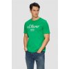 s.Oliver Pánske tričko s.Oliver® 2139909 75D1 Farba: Zelená, Veľkosť: 3XL