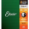 Struny pre basovú gitaru Elixir 14652 NanoWeb Stainless Steel 45-100