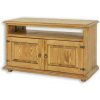 Rustikálny TV stolík CORDOBA RTV02 Barevné provedení: Bezbarvý vosk K09
