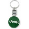 Prívesok na kľúče JEEP zelený kov, vrátane prívesku na kľúče