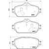 BREMBO Sada brzdových platničiek kotúčovej brzdy P50119