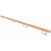 Drevené madlo BUK - CINK a nerezové držiaky, JP40x40mm/L4000mm