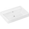 Hansgrohe Xanuia Q - Umývadlo 70x48 cm, s prepadom, bez otvoru na batériu, biela 60222450