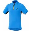 Dres krátky pánsky Shimano Polo Shirt modrý M