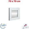OKNA-HNED.SK Plastové okno 70 x 70 cm (700 x 700 mm) biele otváravé aj sklopné pravé