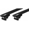 Příčníky Thule Mercedes Benz EQB 2022-2023 s podélníky, Wingbar Evo black (Thule Wingbar Evo black 7104 + 7113)
