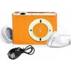 MP3 Prehrávač Čítačka Kariet do 32 GB Slúchadlá ORANŽOVÝ