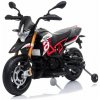 mamido Detská elektrická motorka Aprilia čierno-červená