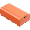SmallRig 4971 NP-F550 USB-C nabíjateľná batéria fotoaparátu oranžová