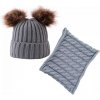 detská čiapka a nákrčník Cute-Sivá KP21534