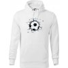 Futbalová lopta v triku - Mikina pánska Cape s kapucňou - 4XL ( Biela )