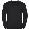 Russell Pánsky pletený sveter s výstrihom do V R-710M-0 Charcoal Marl 4XL