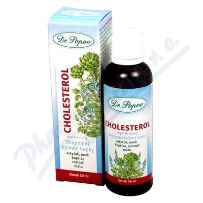 Dr.Popov Cholesterol bylinné kapky 50 ml