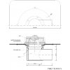 Strešný vpust bočný s ohrevom TWE PVC V Typ: 110 PVC V - DN 100