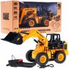 Ramiz Traktor bager na diaľkové ovládanie R/C oranžová