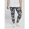 Urban Classics legíny Ladies Tie Dye leggings black/white