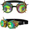 OKULIARE STEAMPUNK DISCO MULTICOLOR OKULIARE DOPLNOK KARNEVAL PÁRTY