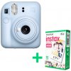 FUJIFILM INSTAX Mini 12, Pastel Blue, Fotoaparát + 10x foto (70100161546)