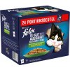 Felix Fantastic (So gut...) 48 x 85 g - hovädzie s mrkvou, kuracie s paradajkami, losos s cuketou, pstruh so zelenými fazuľkami