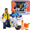Simba motocykel Požiarnik Sam s figúrkou Malcolma