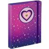 Obal na školské zošity A5 BAAGL SRDCE ružová,fialová,mix