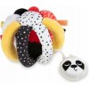 Canpol Senzorická plyšová hračka s hrkálkou a pískatkom Babies Lopta a Panda