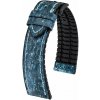 Kožený remienok Hirsch Stone L 0925044080-5, modrý, dĺžka L, Quick Release 19 mm