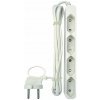 Voltomat Predlžovací kábel Euro, H05VVH2-F, 1,5 m, 4 zásuvky, biely, 22898467