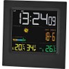 NEDIS NEDIS meteostanica/ vnútorná a vonkajšia/ digitálna/ bezdrôtový senzor počasia/ predpoveď počasia/ čas/ LED/ budík/ čierno-biely