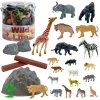WOOPIE Súprava figúrok Safari zvieratká 34 ks.