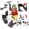 Trojkolesový detský bežecký bicykel 3v1 Trike Fix Mini s pedálmi - biely