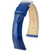 Kožený remienok Hirsch London 04207182-2, modrý, aligátoria koža, Quick Release 17 mm