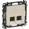 Legrand VALENA LIFE Dátová zásuvka dvojitá 2xRJ45 Cat.5e UTP béžová 753241
