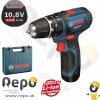 Aku príklepový vŕtací skrutkovač Bosch GSB 12V-15 kufor 06019B6920