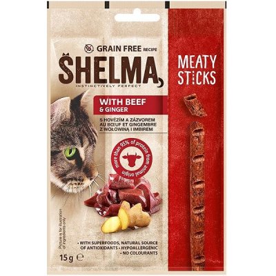 Shelma snack mäsové tyčinky bez obilnín Hovädzie 15 g