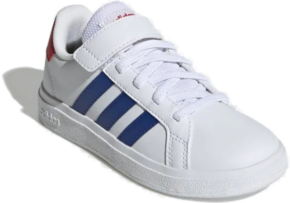 adidas Grand Court 2.0 EL K cloud white/royal blue/vivid red biela